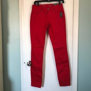 The Limited red Skinny leg jean